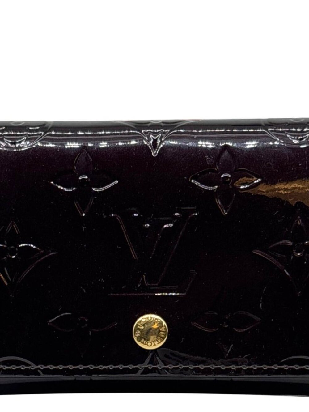 Louis Vuitton  Monogram Vernis Business Card Holder Amarante